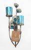 Peacock Feathers Candle Wall Sconce