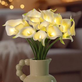 LED Calla Lily Flower Lamp – 20 PCS Faux Floral Light Arrangement