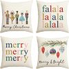 Nutcracker Holiday Pillow Covers – Set of 4 (18×18 Winter Decor)