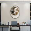 Modern Geometric Wall Mirror – 18×24 White Framed Hanging Decor