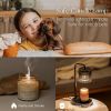 Candle Warmer Lamp with Timer: Black Candle Warming Lamp Height Adjustable Wax Melt Warmer Dimmable Modern New Home Bedroom Decor Christmas Housewarmi