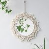Boho Macrame Round Mirror – Woven Wall Hanging Decor
