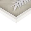 3-Piece Palm Leaf Wall Art – Framed Rice Paper Shadowbox Decor