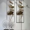 2-Piece Metal Lotus Leaves Wall Decor – Large Modern Sculptural Set