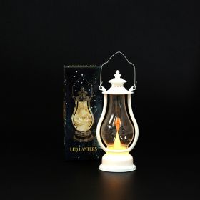 1pc Retro Portable Flameless Candle Lamp; LED Luminous Night Light Creative Small Oil Lamp; Holiday Decoration Ornament; Creative Atmosphere Lamp; Cre (Color: Wick White)