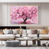 Hand Painted Oil Painting Original Blossom Flower Oil Painting on Canvas Large Wall Art Abstract Pink Floral Painting Minimalist Art Custom Painting L