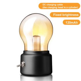LED Creative Toast Night Light Bread Machine Lights Charging Dimming Toast Lamp Bedroom Children Timing Sleep Lamps Bedside Gift (Ships From: China, Emitting Color: black bulb)
