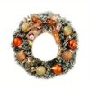 Christmas Wreath for Front Door Window 24 Inch Pine Artificial Wreath, Cabinet Wreath Gift, Suitable for Christmas Party Decoration
