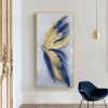Best 100% Hand Painted Abstract Silver Gold Butterfly Oil Painting Canvas Art Modern Artwork Wall Art Picture Living Room Bedroom